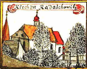 Kirch zu Radoschowitz - Koci, widok oglny